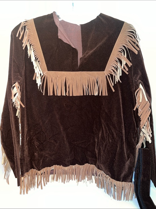 Other - Kids Brown Fringe Western Style Shirt Unbranded​